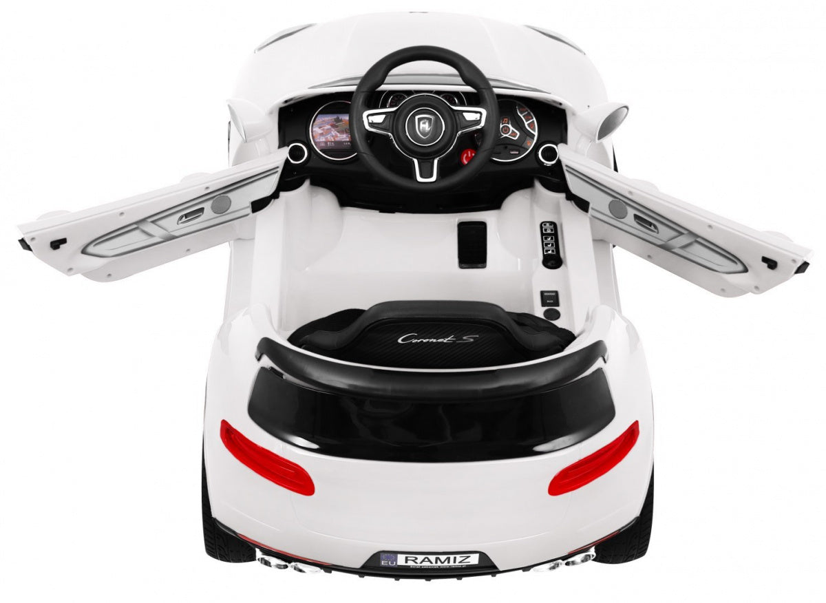 Elektrické autíčko Turbo-S biela
