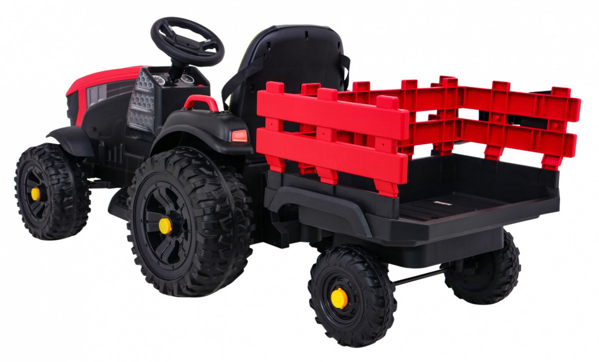 Tractor Titanium With Trailer Red