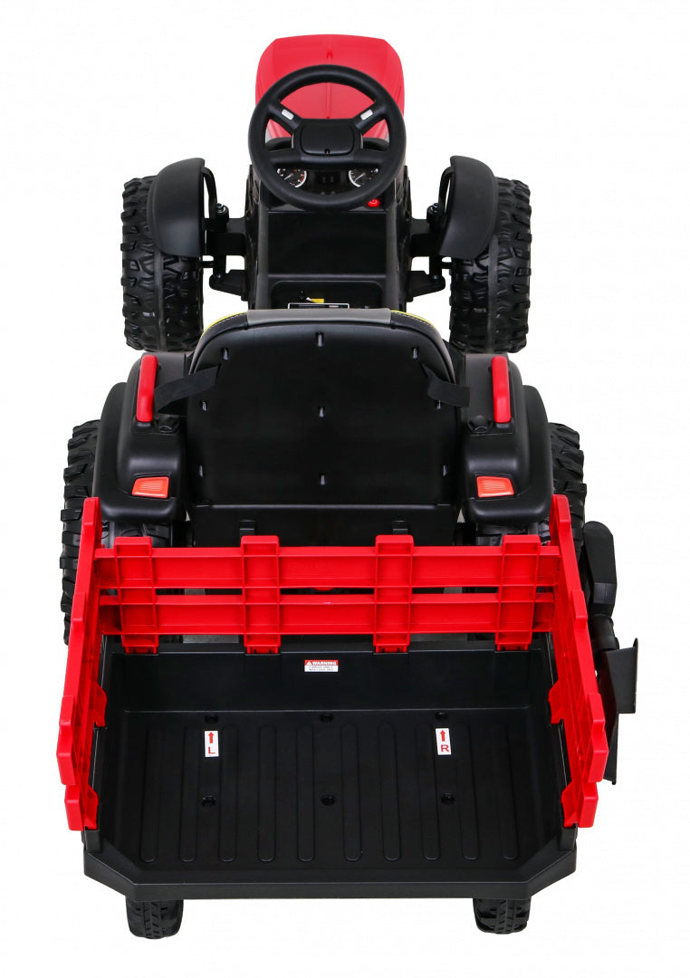 Tractor Titanium With Trailer Red