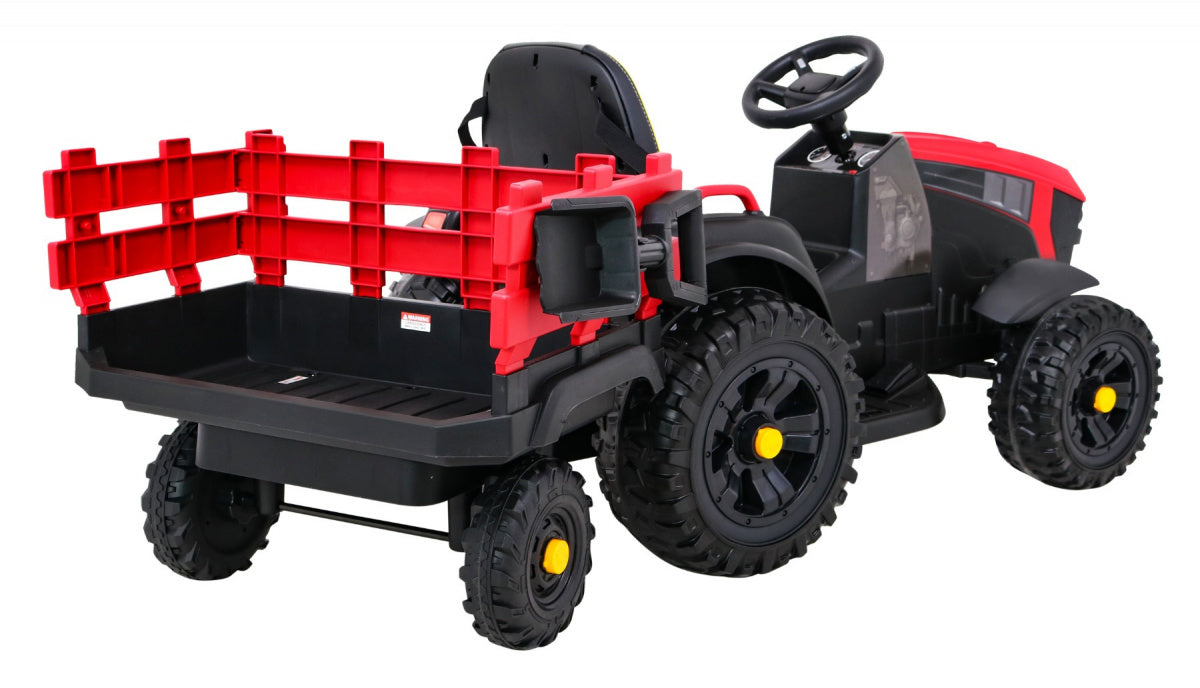 Tractor Titanium With Trailer Red