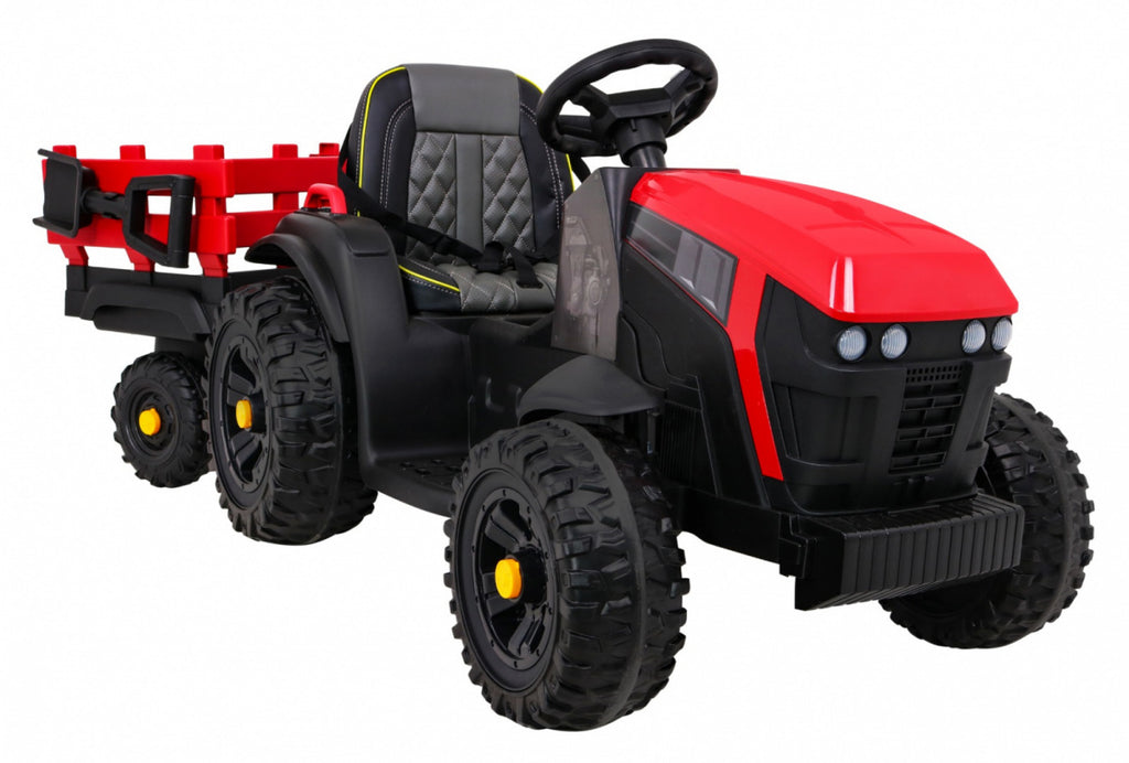 Tractor Titanium With Trailer Red