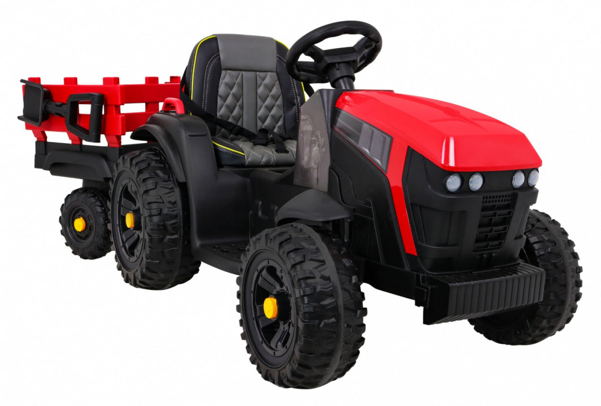 Tractor Titanium With Trailer Red