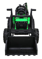 Elektrický traktor 720-T s prívesom 12 V – zelený