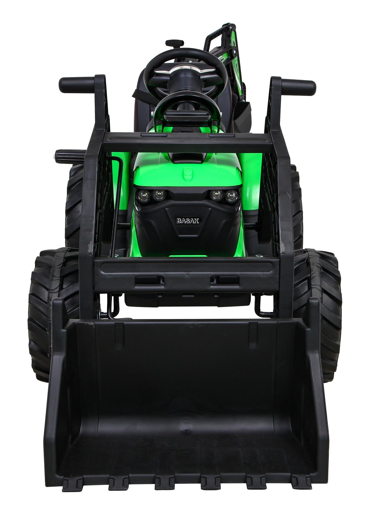 Elektrický traktor 720-T s prívesom 12 V – zelený