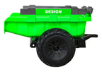 Elektrický traktor 720-T s prívesom 12 V – zelený