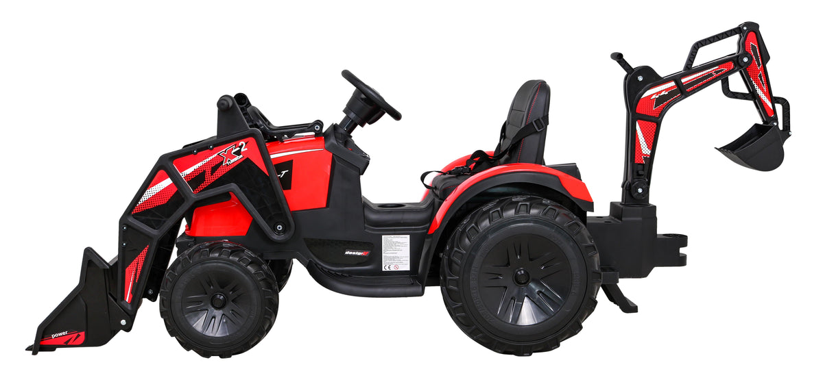 Buggy Tractor With Trailer 720-T Red