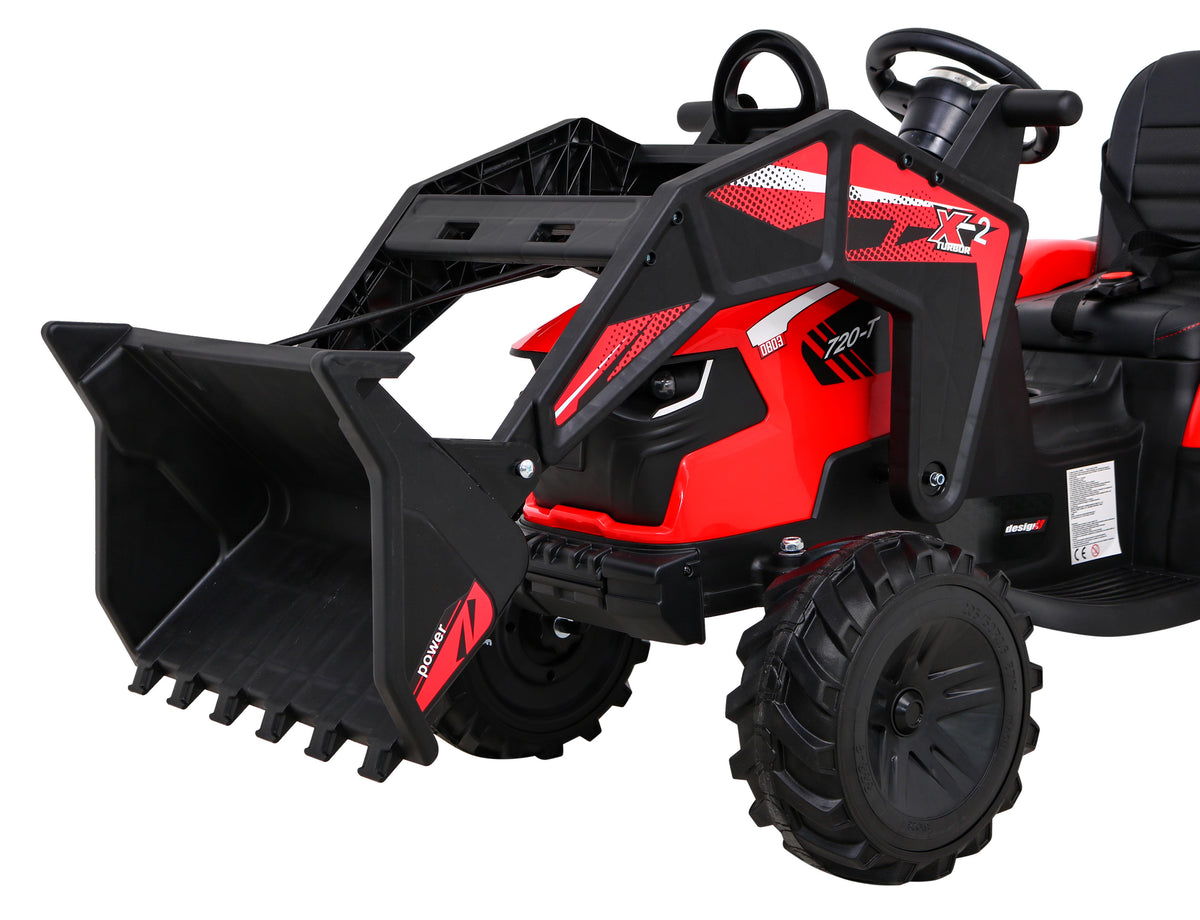 Buggy Tractor With Trailer 720-T Red