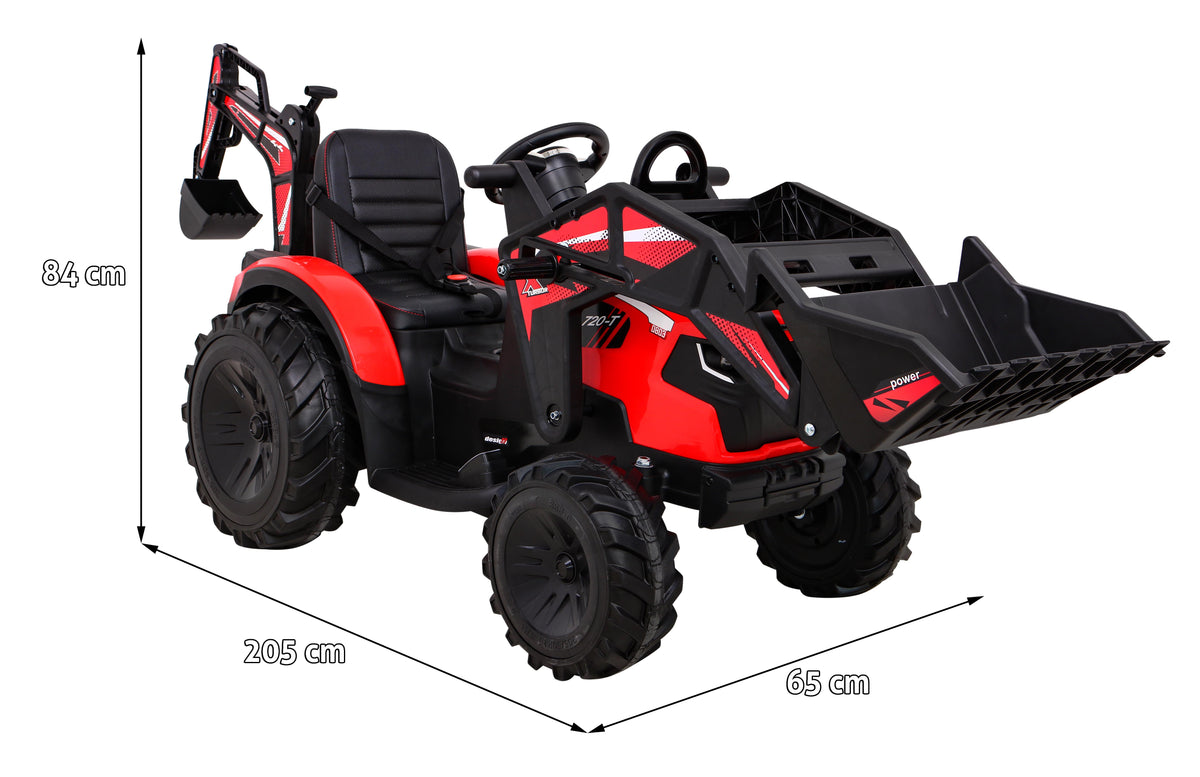 Buggy Tractor With Trailer 720-T Red