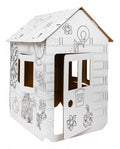 House XXL with a car 3D coloring book for children