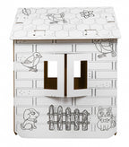 House XXL with a car 3D coloring book for children