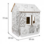 House XXL with a car 3D coloring book for children