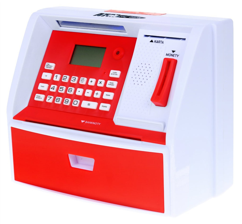 ATM piggy bank with Polish worth