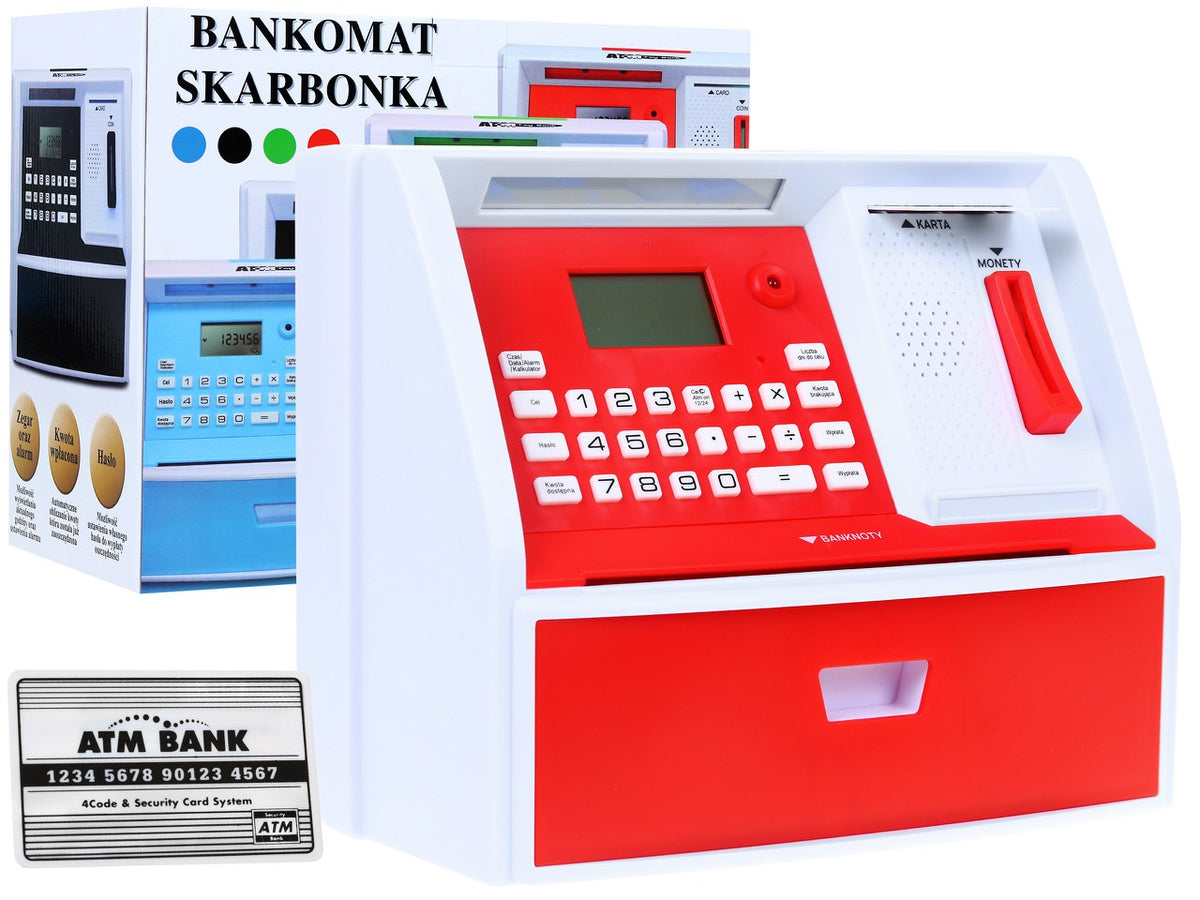 ATM piggy bank with Polish worth
