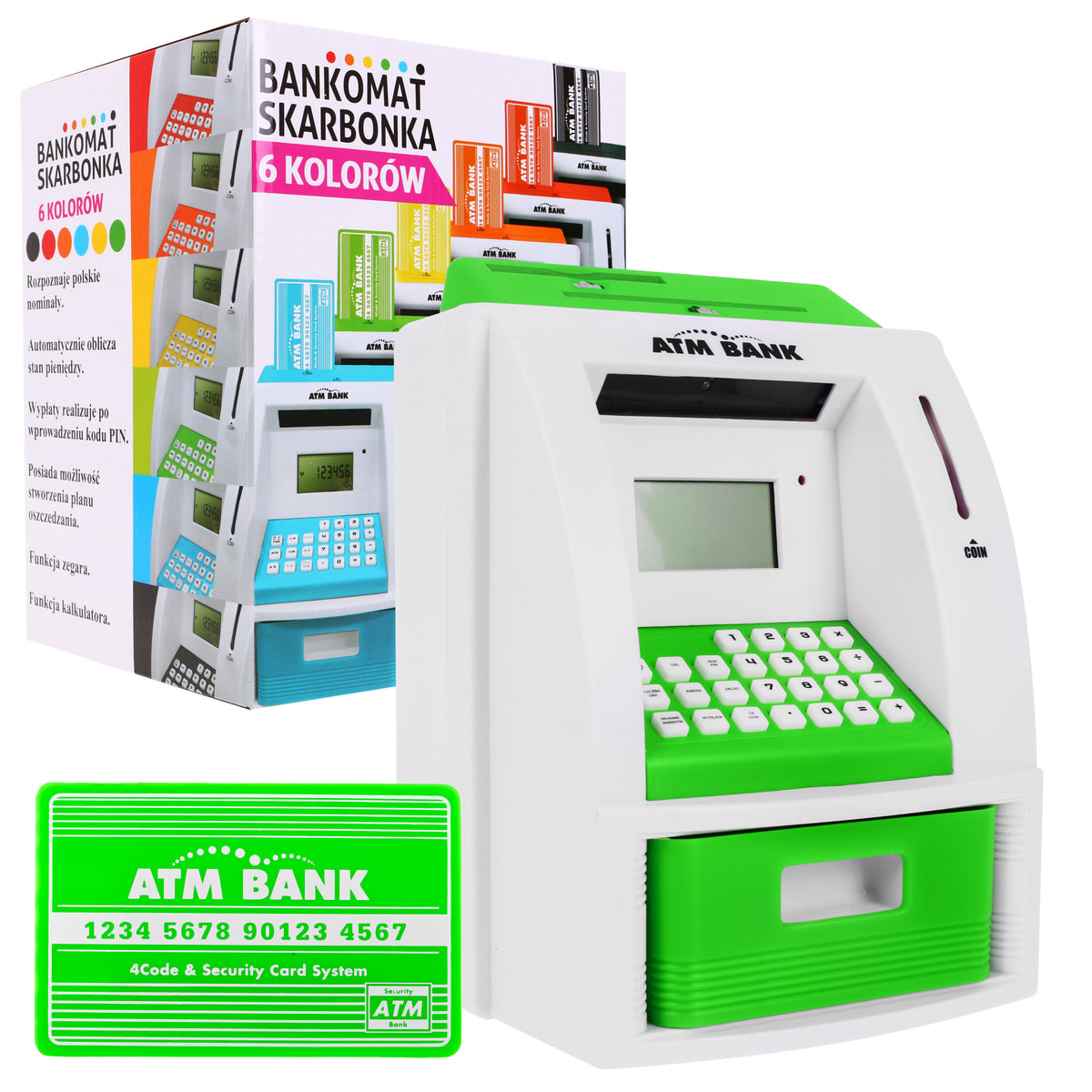 ATM Cash Machine Green PL