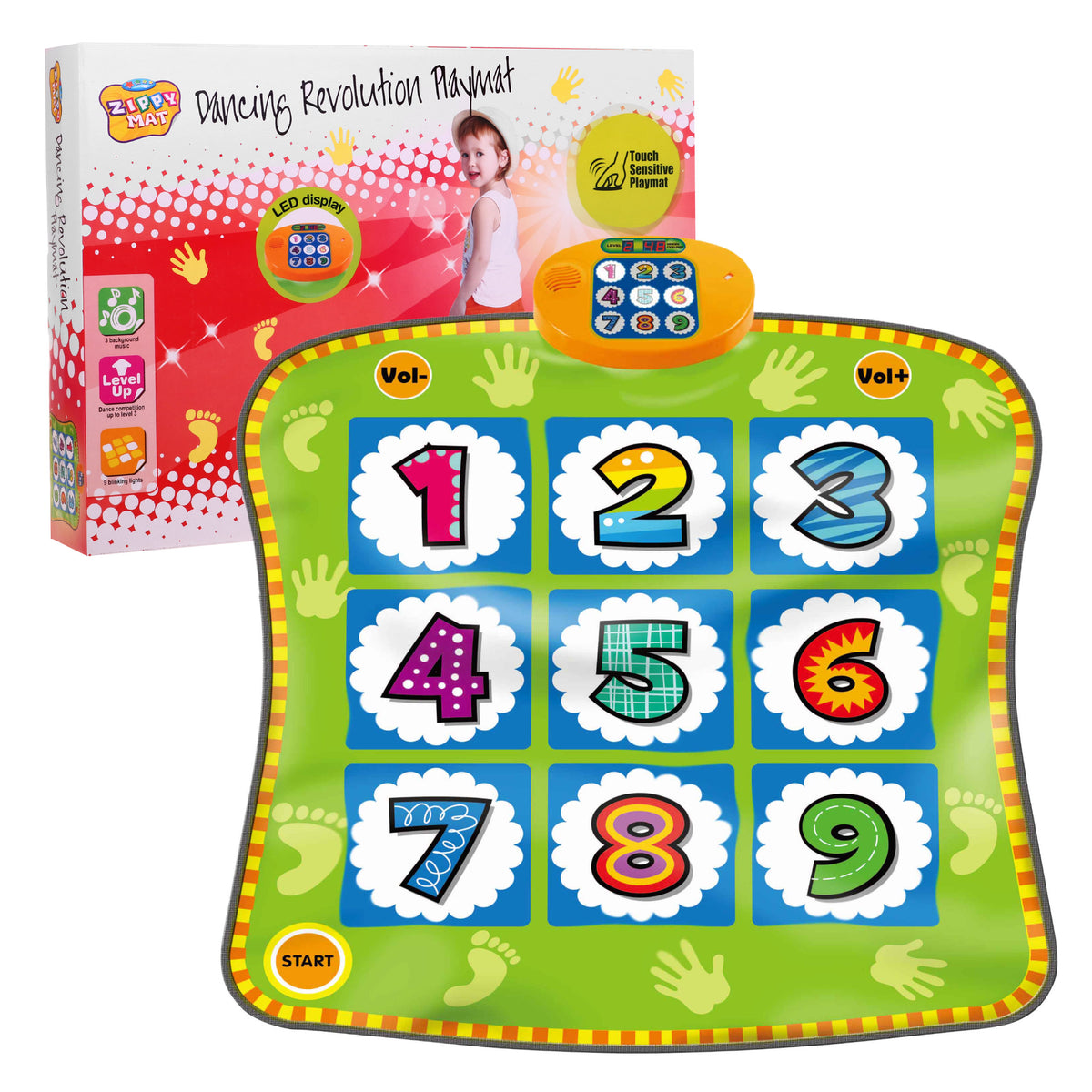 Arcade Game Mat Twister Digits