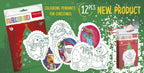 Christmas tree hangers coloring page