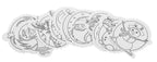 Christmas tree hangers coloring page