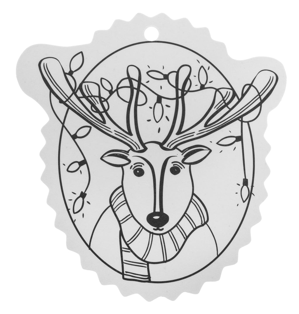 Christmas tree hangers coloring page