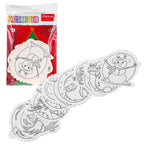 Christmas tree hangers coloring page