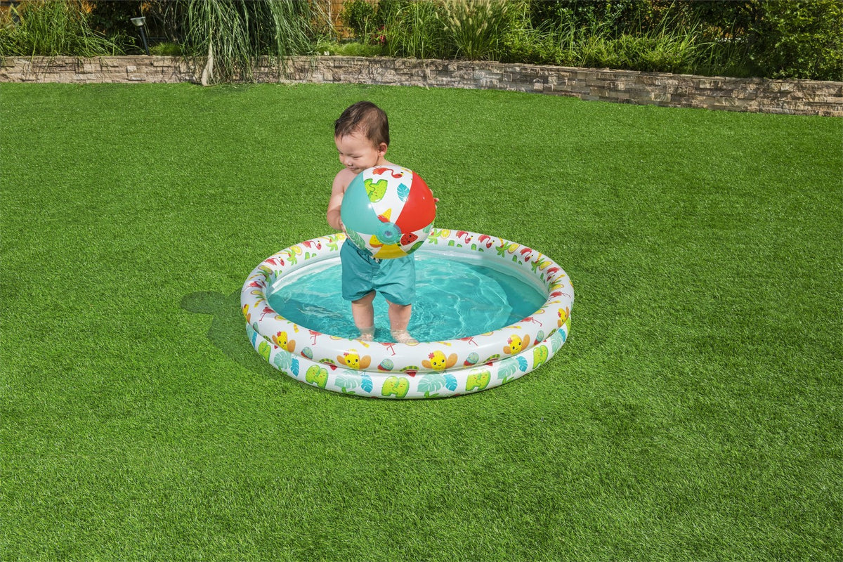 Pool Paddling Pool Wheel Ball Set 3 at 1 1 22 20cm BESTWAY