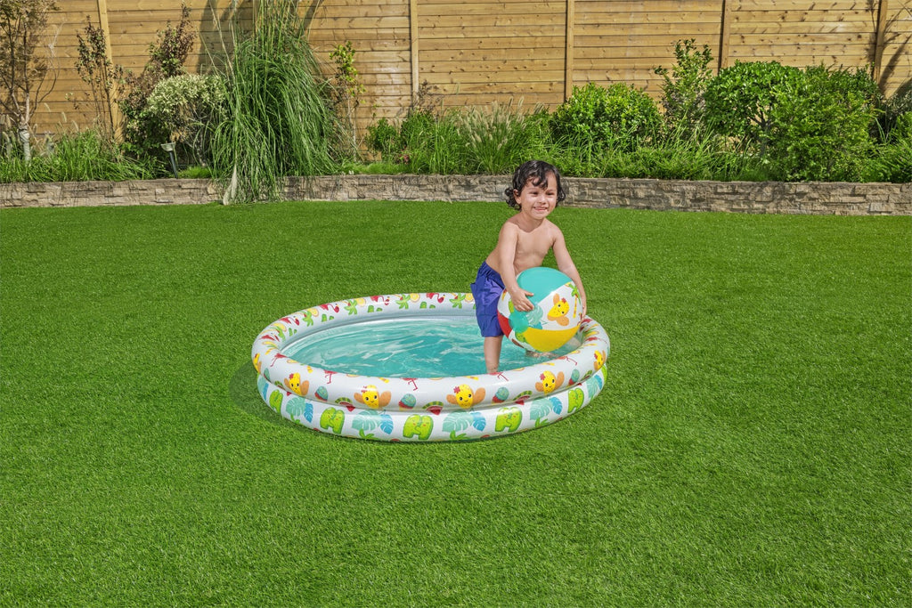 Pool Paddling Pool Wheel Ball Set 3 at 1 1 22 20cm BESTWAY