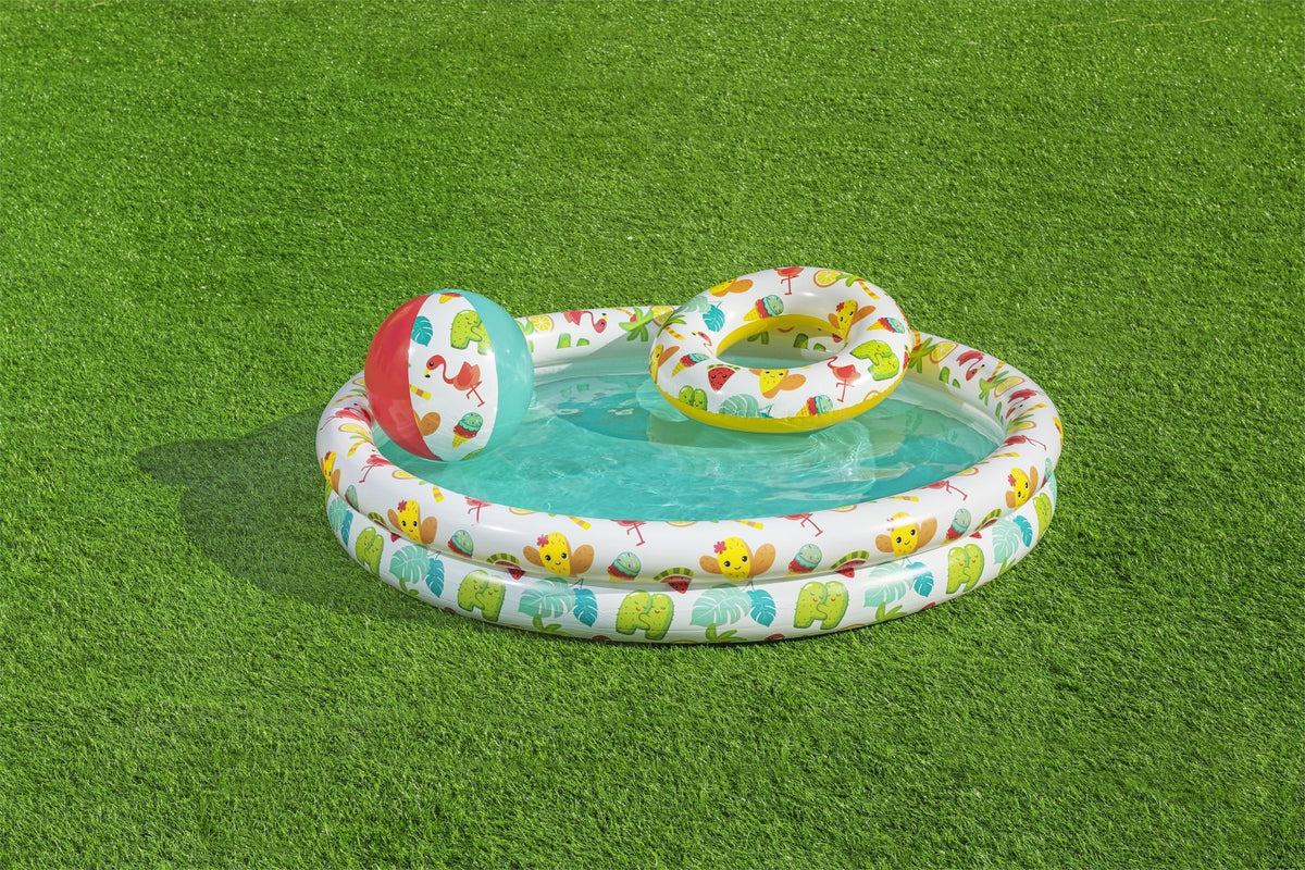Pool Paddling Pool Wheel Ball Set 3 at 1 1 22 20cm BESTWAY