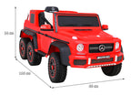 Pojazd Mercedes G63 6x6 AMG Czerwony