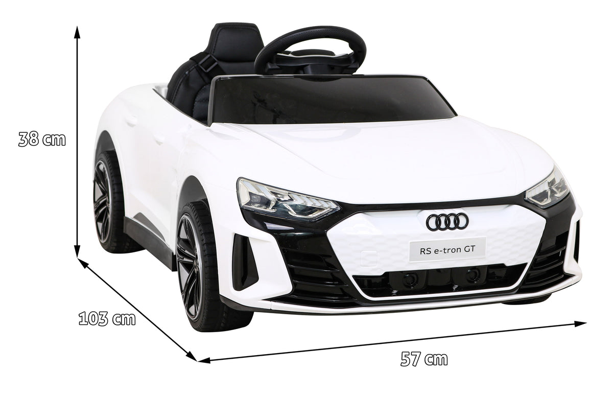 Elektrické autíčko Audi RS e-tron GT 12 V – biele