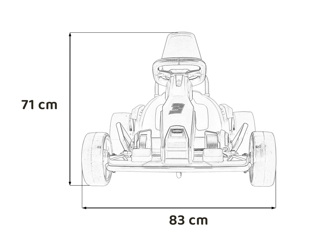 Gokart Fast 3 Drift vehicle Red