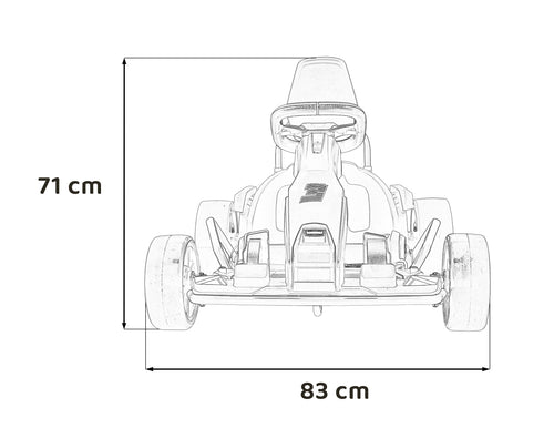 Gokart Fast 3 Drift vehicle Red
