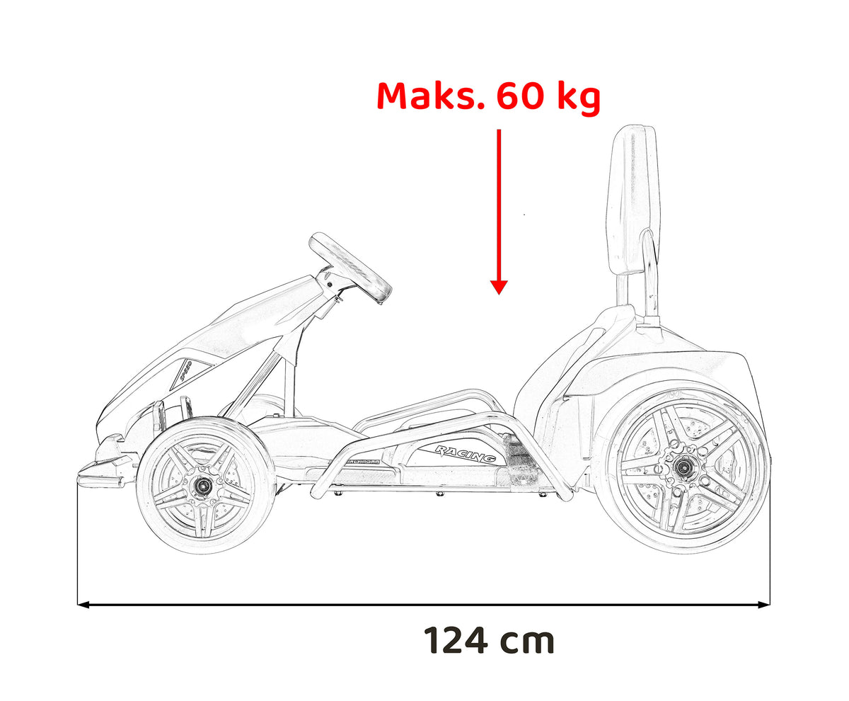 Elektrická motokára Fast 3 Drift 24 V – biela