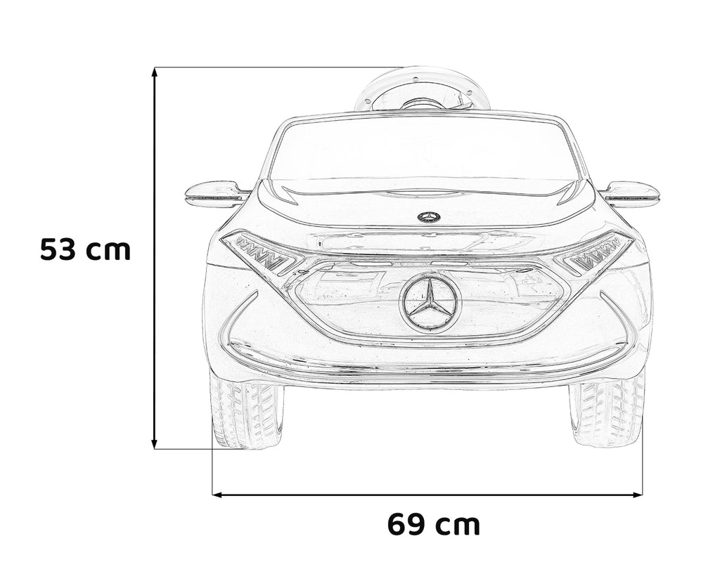 Elektrické autíčko Mercedes Mercedes-Benz AMG EQA biela