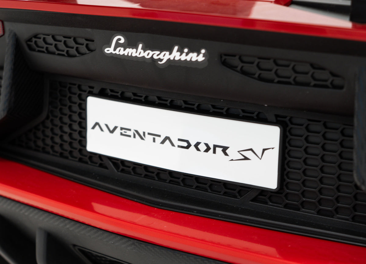 Elektrické autíčko Lamborghini Aventador SV červená