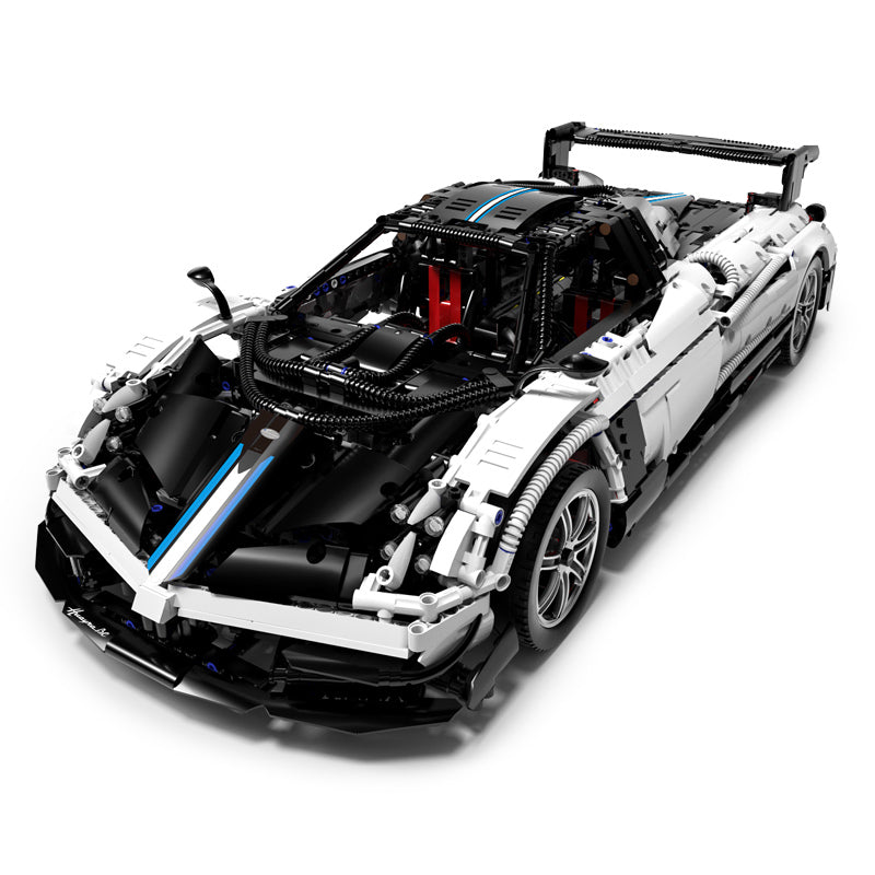 Stavebnica RASTAR Pagani Huayra 1:8 – biela – 2 896 dielov – fotografia 4