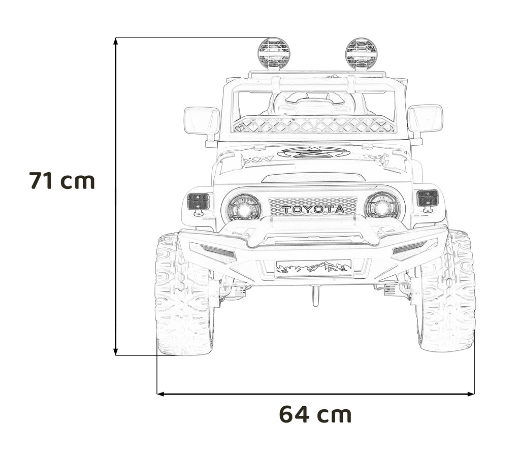 Elektrické autíčko Toyota FJ Cruiser biela