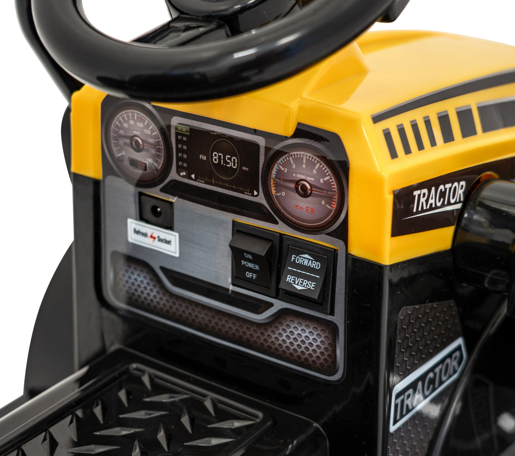 Elektrický traktor s lyžicou G320 6 V – žltý