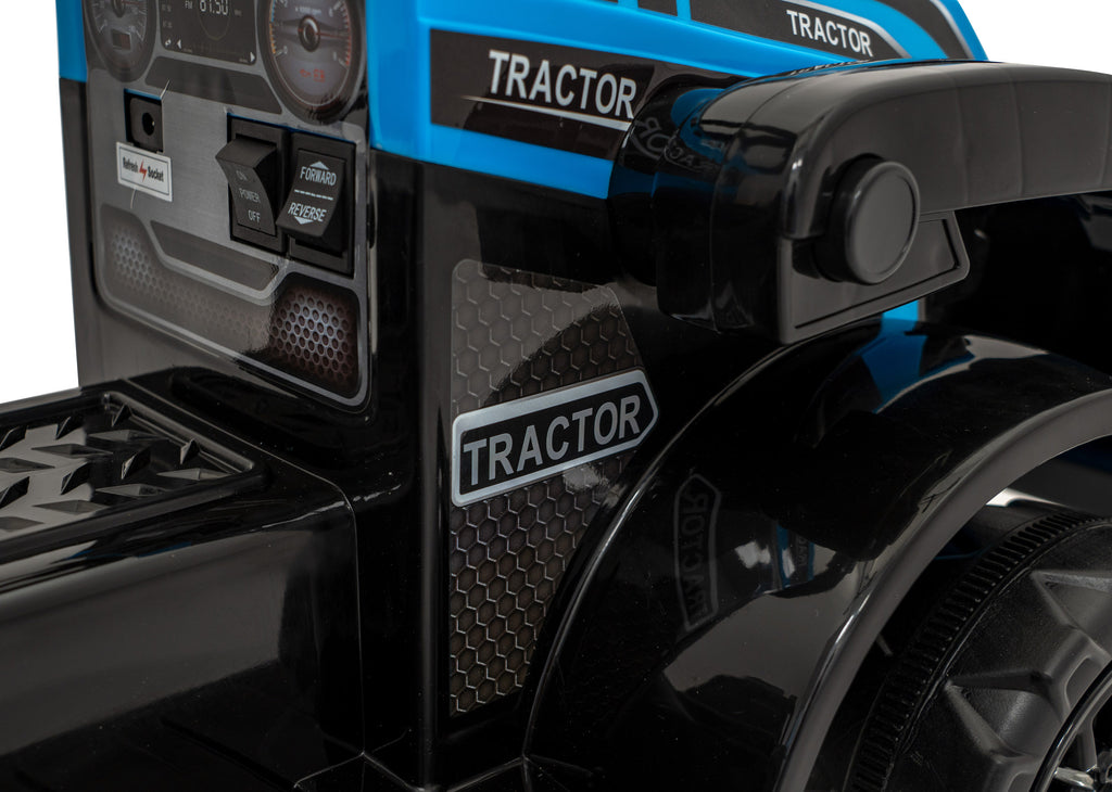 Elektrický traktor s lyžicou G320 6 V – modrý