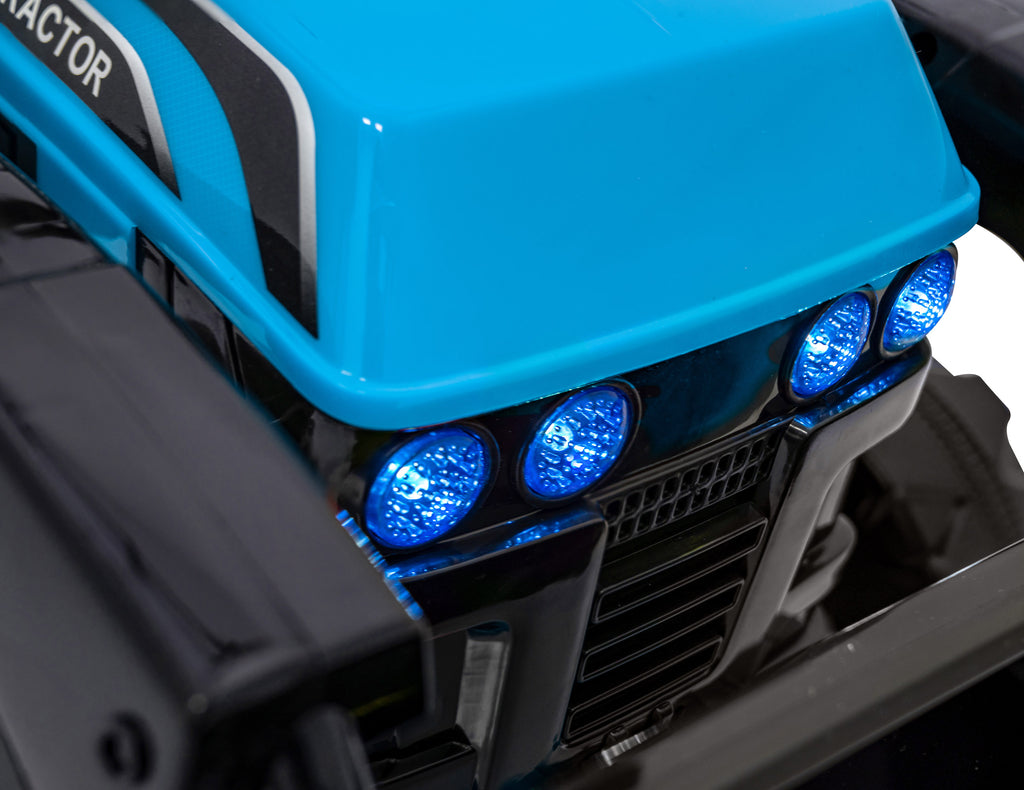 Elektrický traktor s lyžicou G320 6 V – modrý