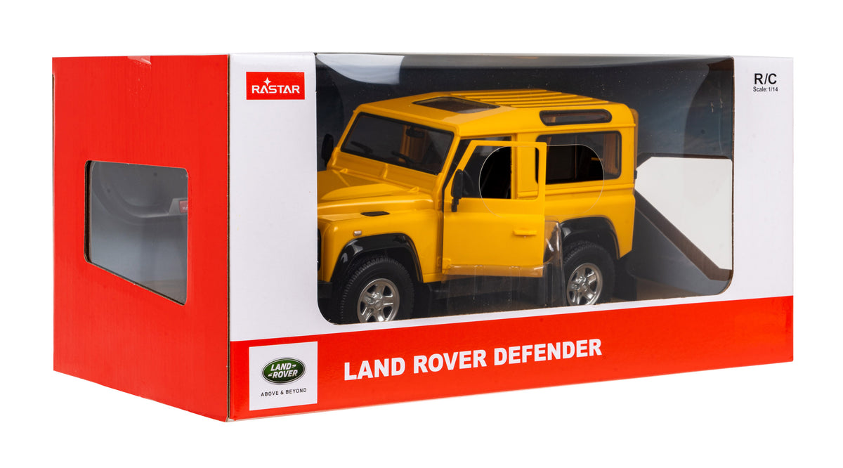 RC auto RASTAR Land Rover Defender 1:14 – žltá