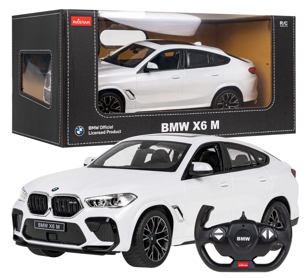 RC auto RASTAR BMW X6 M 1:14 – biela