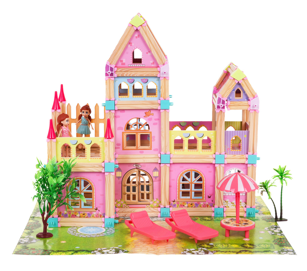 Wooden House + Accessories 183pcs.