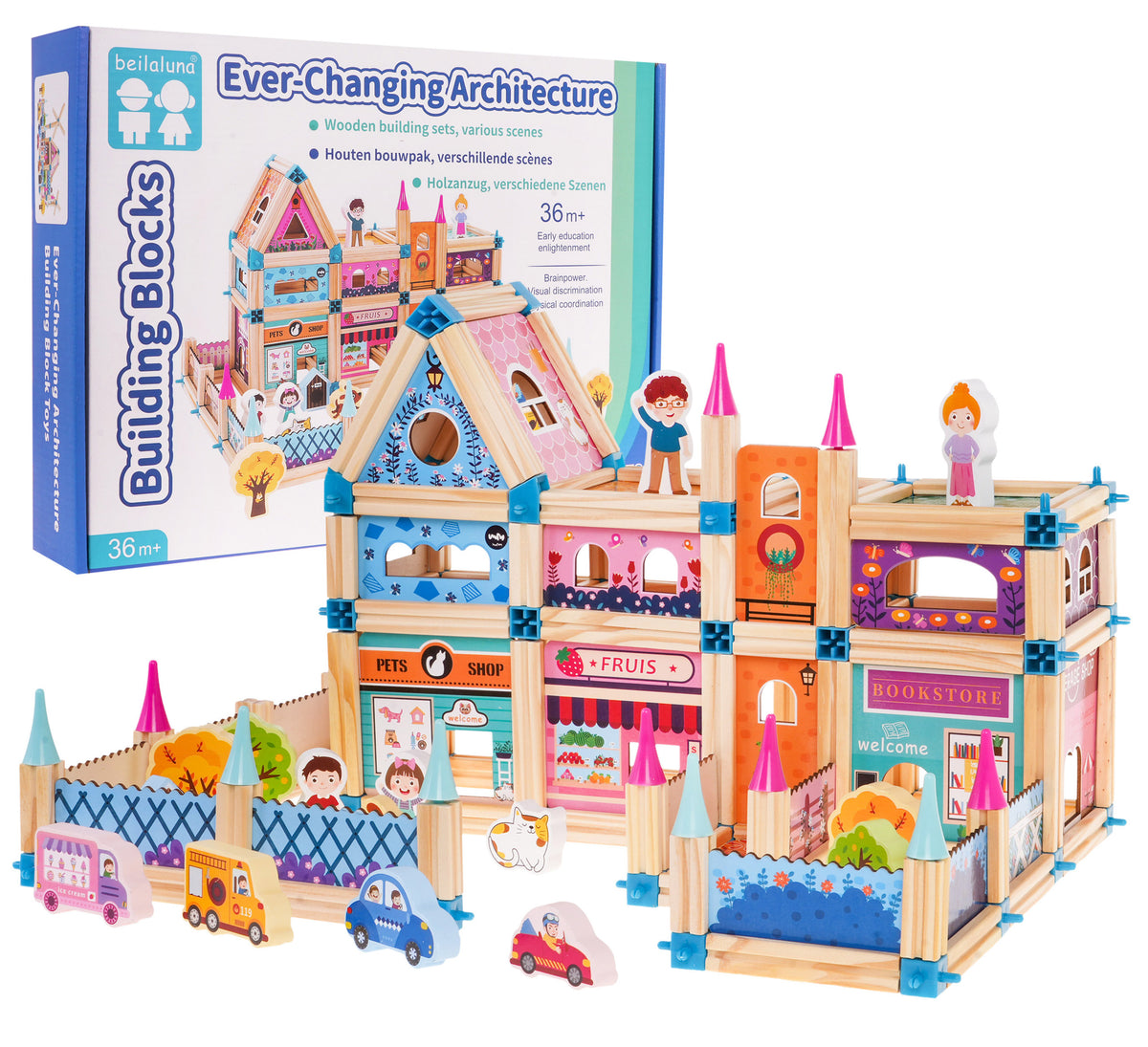 Wooden House For Princess 278pcs.