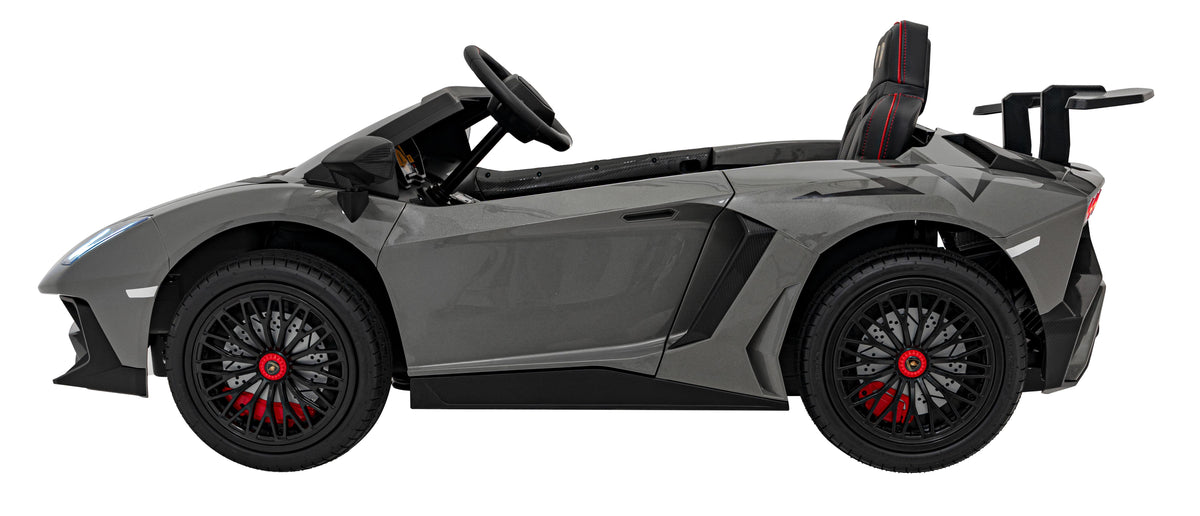 Elektrické autíčko Lamborghini Aventador SV STRONG sivá
