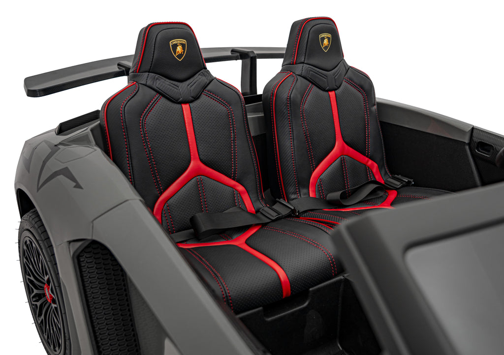 Elektrické autíčko Lamborghini Aventador SV STRONG sivá