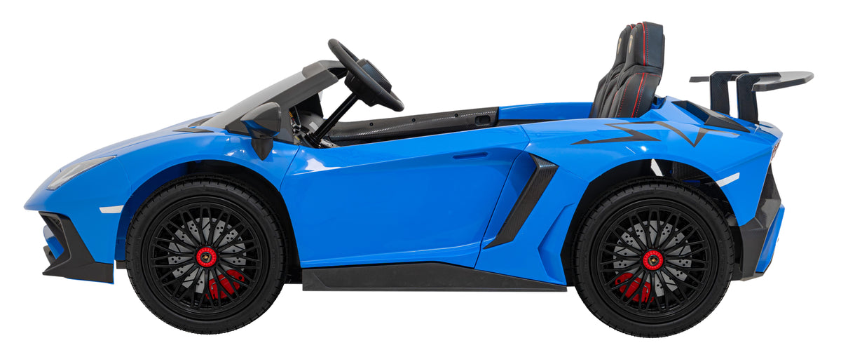 Elektrické autíčko Lamborghini Aventador SV STRONG modrá