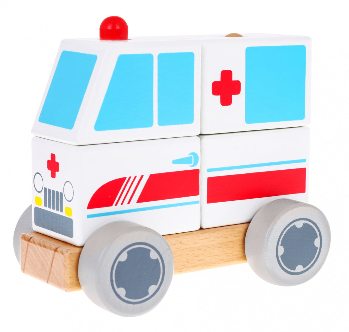 Wooden Car Ambulance