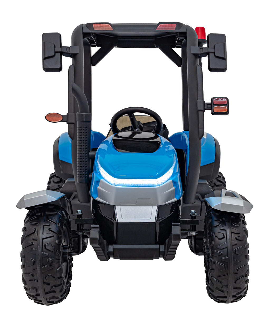 Elektrický traktor BLAST s prívesom modrá