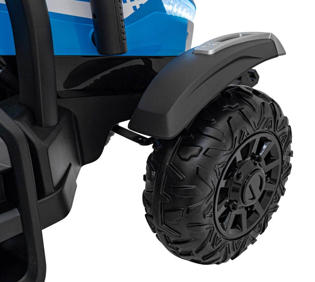 Elektrický traktor BLAST s prívesom modrá