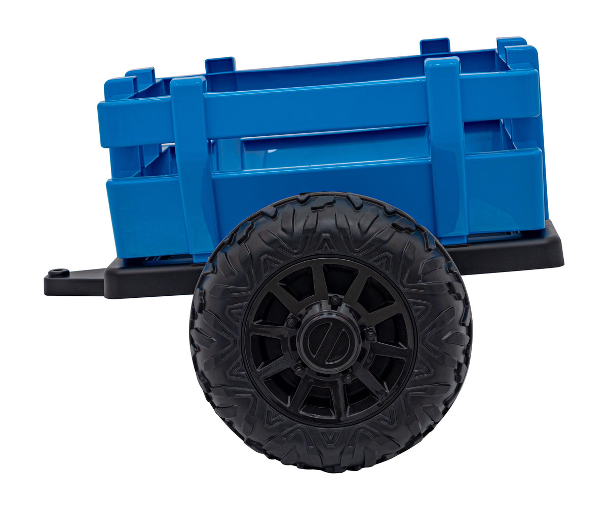 Elektrický traktor BLAST s prívesom modrá