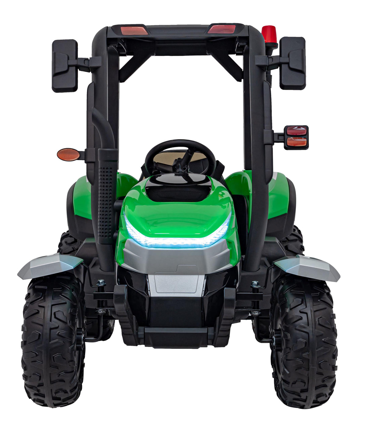 Elektrický traktor BLAST 24 V s prívesom – zelený
